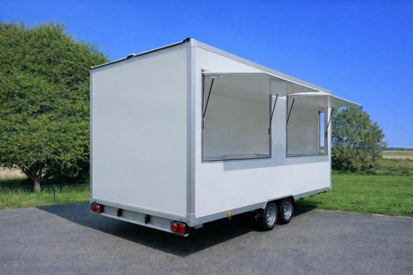 Verkaufsanhänger 5,2 Meter, 3,5 Tonnen, Imbissanhänger, Gastroanhänger